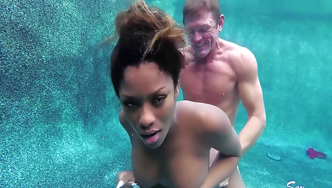 Ebony brunette and her black friend getting a facial