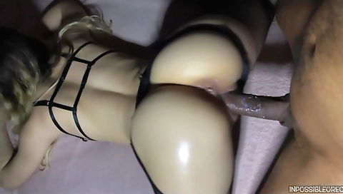 Big Booty Amateur teen 18+ Bounces Her Ass On A Big Black Cock!