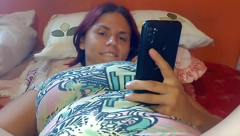 Hot redhead getting fucked in the mouth and throat