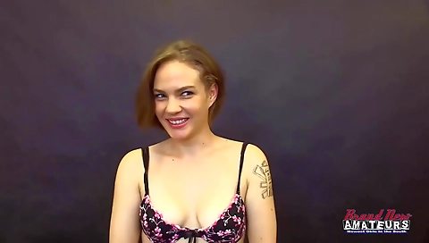 Blonde teen 18+ with tattooed body is fucked by a dark-haired guy