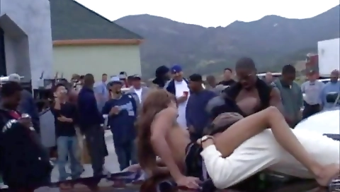 Ebony teens getting fucked by the guy in the street