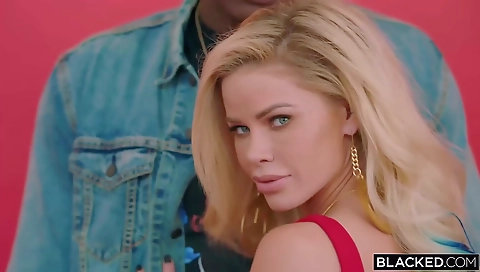 Amateur blonde babe with huge tits gets cum in mouth