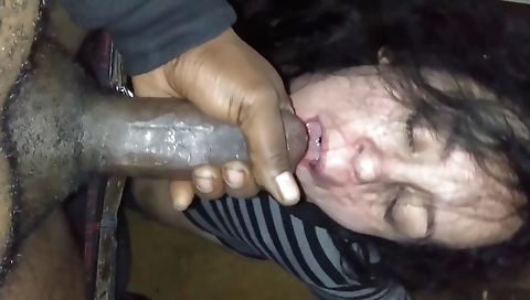 Big bbc load from a big dick is swamped by a sexy brunette