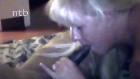 Mature blonde with big tits gets fucked deep throat