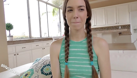 Black girl gets an interracial casting film in a long time