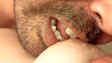 Hot brunette with big tits and a sexy pussy fucked