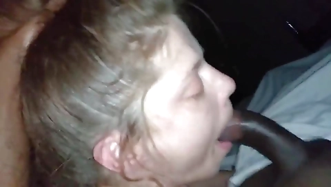 Petite chick with small tits gets two cocks in her mouth