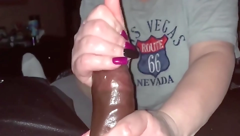 A brunette milf with a great face is getting fucked