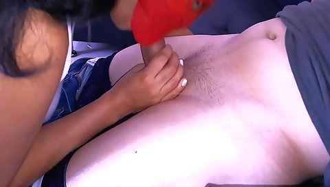 Hot ebony teen girl with a big ass is having a rough sex