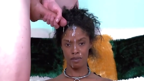 Hot black and blonde pornstar in interracial blonde fucking clip