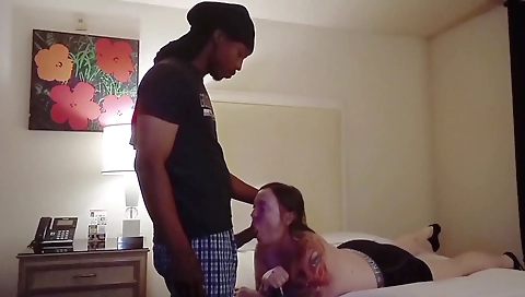 Amateur interracial blowjob compilation with a tattooed milf