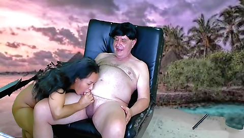 Two asian girls and one guy are willing to fuck each other