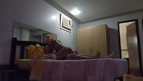 Ebony babe with a sexy black dress fucked on a webcam