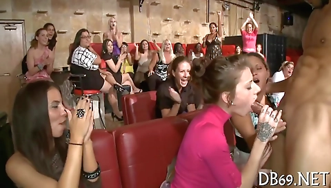 Group sex with a blonde and a brunette in a interracial scene